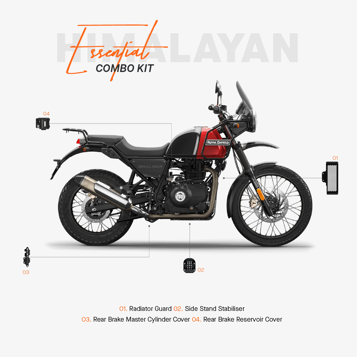 Royal fashion enfield himalayan accessories