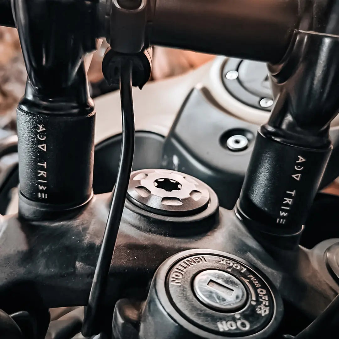 450 Risers Handlebar Risers for RE Guerrilla 450 | ADV TRIBE – ADV TRIBE World