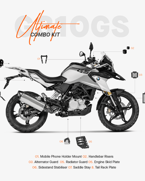The Ultimate Combo Kit of 8 Accessories for BMW G310GS