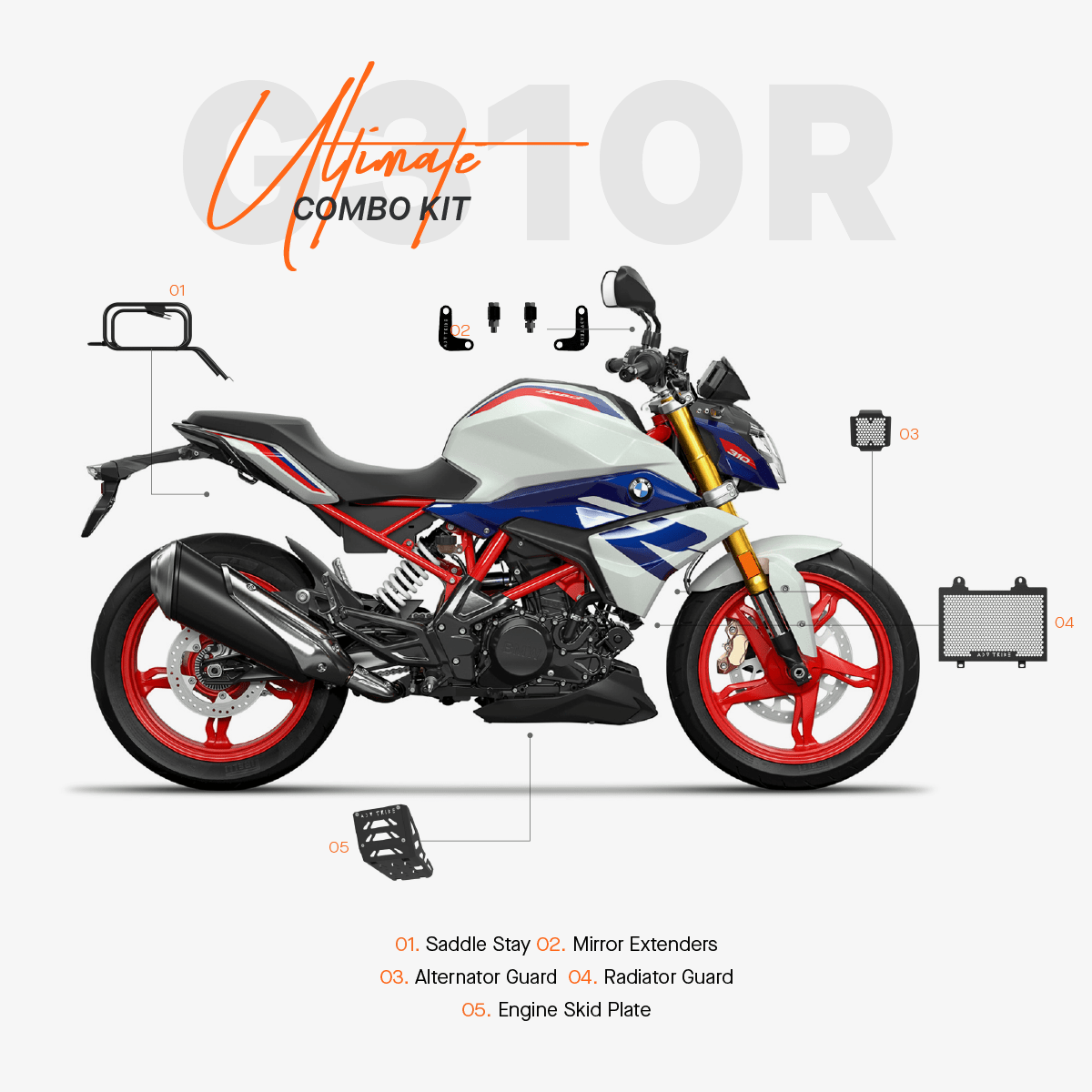 Combo Kit for BMW G310R | ADV TRIBE – ADV TRIBE World