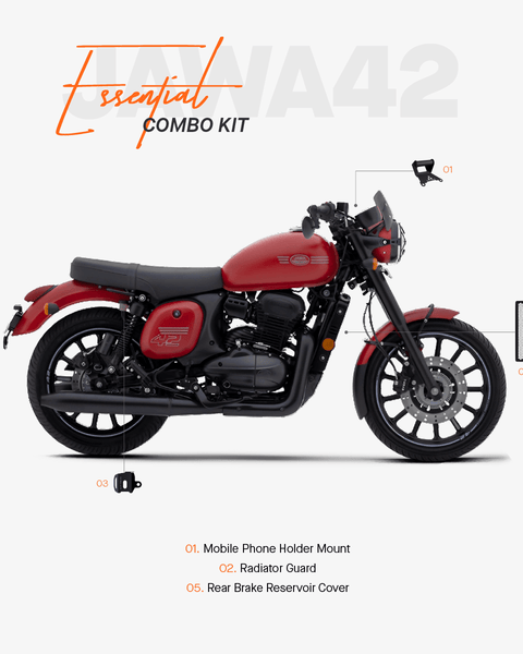 The Essential Combo Kit of 3 Accessories for Jawa 42