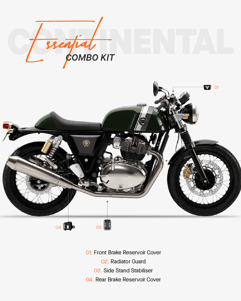 The Essential Combo Kit of 4 Accessories for Royal Enfield Continental GT 650