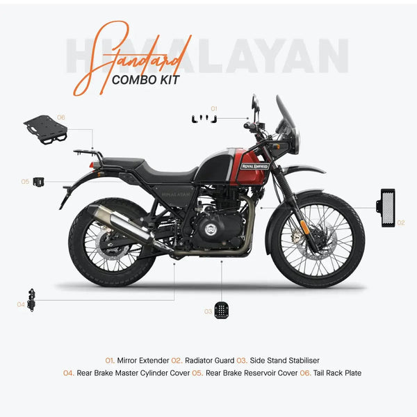 The Standard Combo Kit of 6 Accessories for RE Himalayan ADV