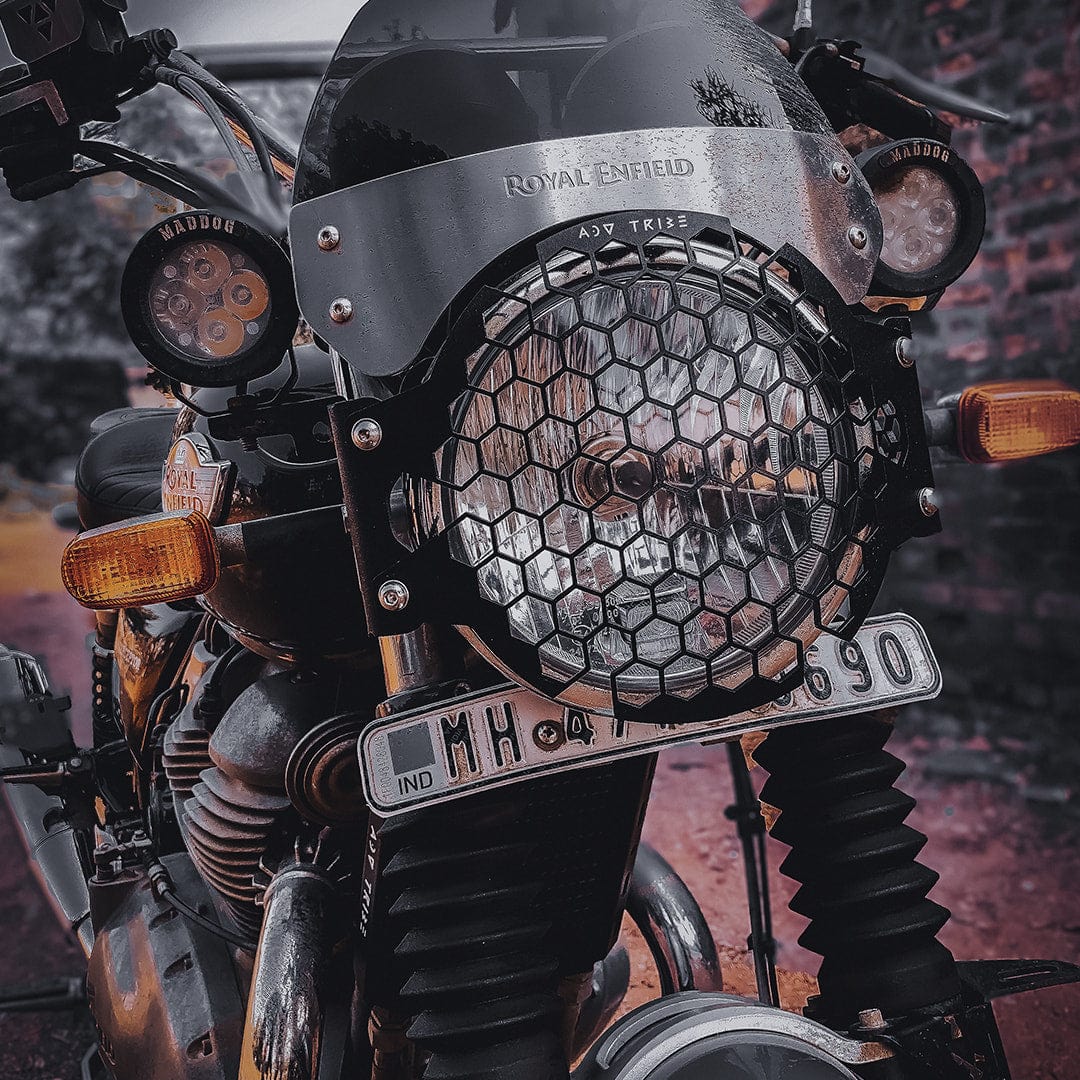 Royal enfield headlight grill hot sale price