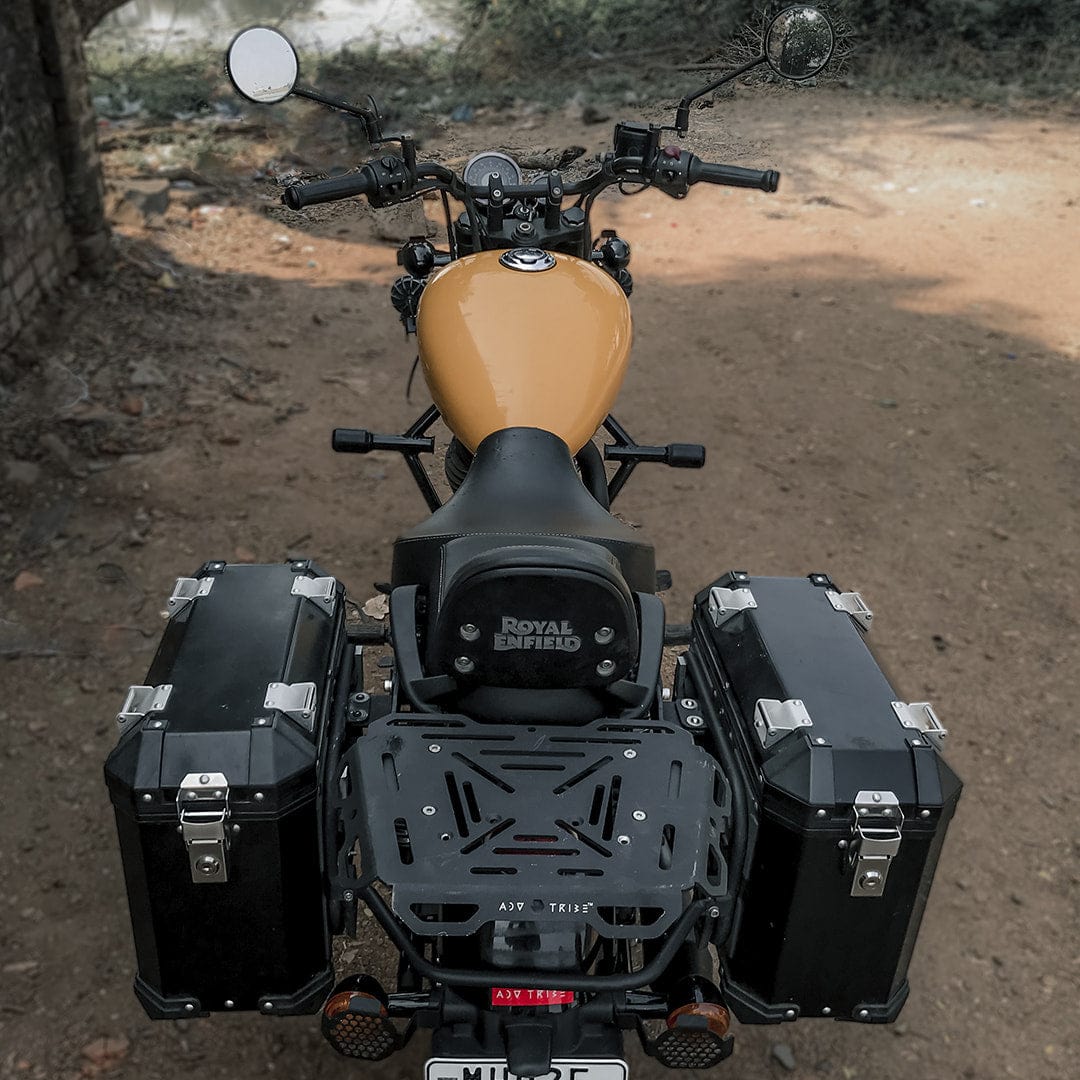 Moto Ne Rear Rack Luggage Tail Rack for RE Meteor 350 | ADV TRIBE – ADV TRIBE World