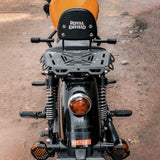 Pillion seat Luggage Rack with Rider BackRest Bracket For Meteor 350 - ADV TRIBE World