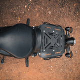 Pillion seat Luggage Rack with Rider BackRest Bracket For Meteor 350 - ADV TRIBE World